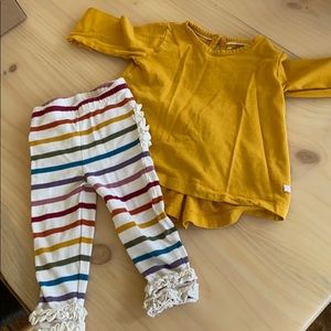 Ruffle Butts tunic/leggings set